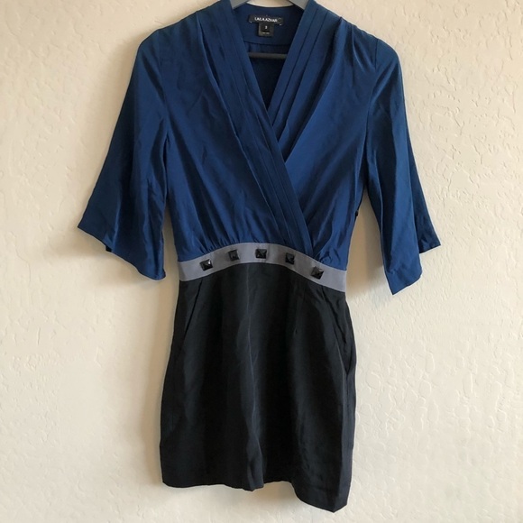 LAILA Azhar Bell Sleeve Combo Dress - Picture 5 of 8